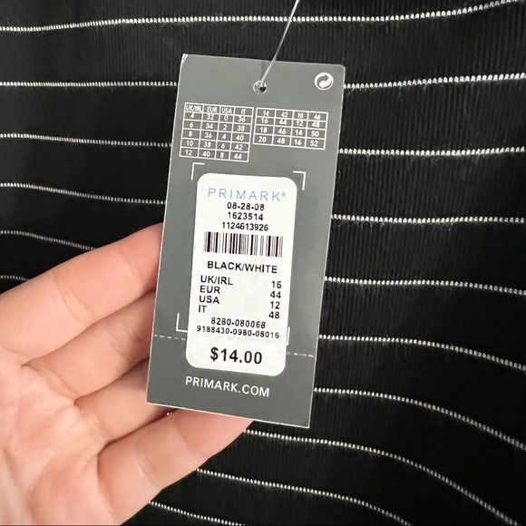 MOVING sale! Primark striped button body con dress - Picture 5 of 5